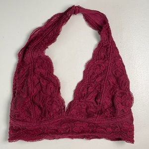 Urban Outfitter Lace Dark Red Bralette- Size S